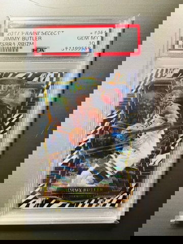 2017 Panini Select Zebra SSP Jimmy Butler PSA 10