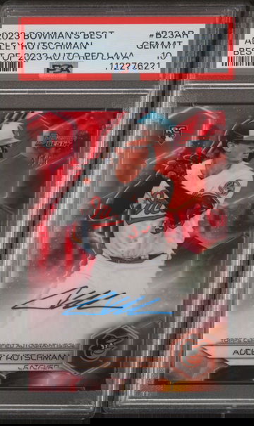 2023 Bowman's Best #B23AR Adley Rutschman Best of 2023 Auto /5 Auto PSA 10