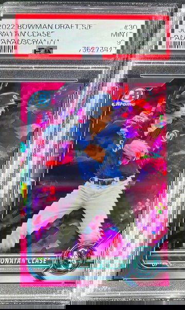 2022 Bowman Draft Sapphire Jonatan Clase Padparadscha 1/1