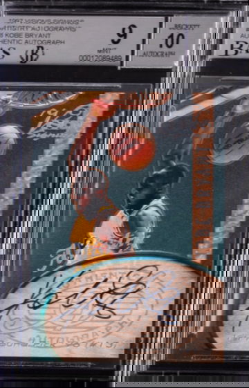 Kobe Bryant 1997 Visions Signings Artistry Autograph