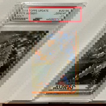 Pete Alonso 2019 Topps Update Gold RC PSA 10