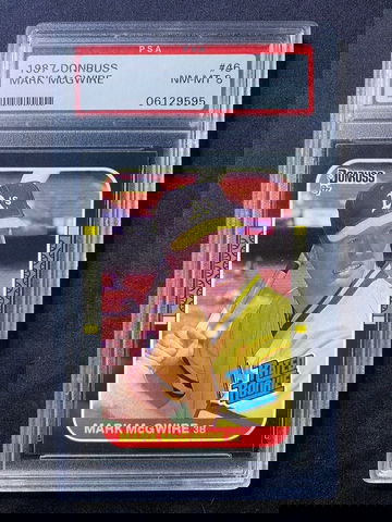 1987 Donruss Mark McGwire PSA 8