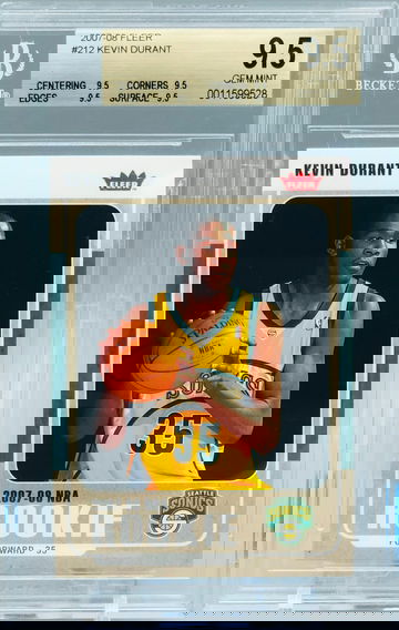 Kevin Durant 2007 Fleer Base BGS 9.5