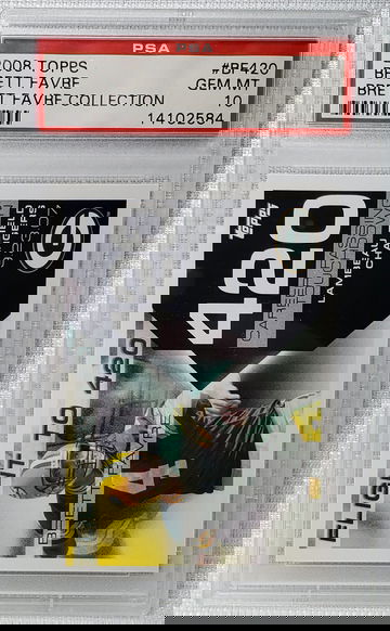 2008 Topps Flight to 420 Brett Favre Collection PSA 10 Gem Mint Pop 4