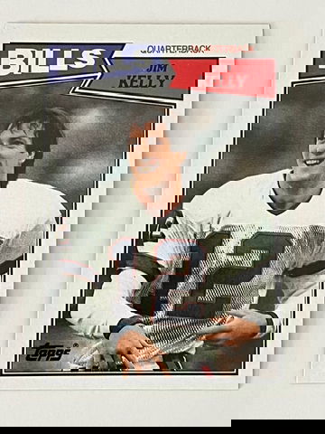 1987 Jim Kelly RC Topps #362 (NM-MT).