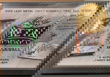 2019 Leaf Metal Draft Baseball RED WHITE & BLUE Edition Sealed Box
