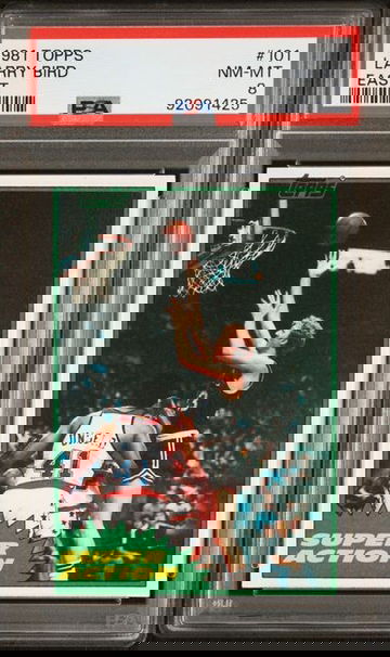 1981 Topps Larry Bird Super Action #101 *PSA 8* Boston Celtics