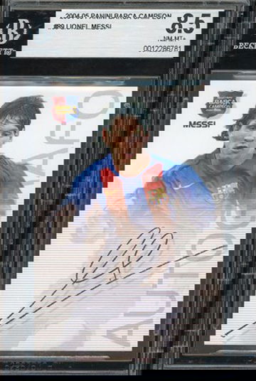 2004 Panini Sports Mega Cracks Barca Lionel Messi ROOKIE RC #89 BGS 8.5