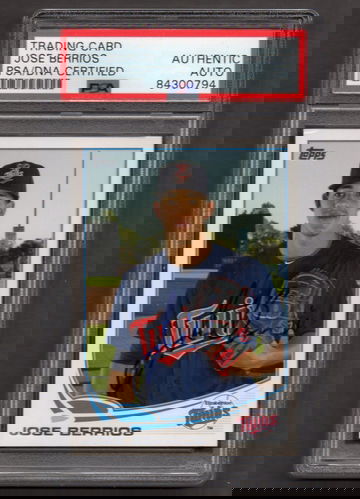 Jose Berrios Signed Autographed 2013 Topps Pro Debut #175 RC PSA DNA COA