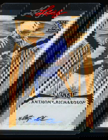 2023 Leaf Metal Anthony Richardson Rookie Auto Gold Wave Colts 1/1 #BA-AR2