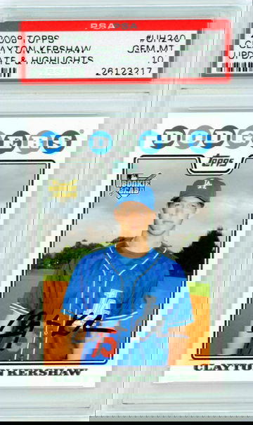 2008 Topps Updates & Highlights UH240 Clayton Kershaw PSA 10