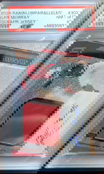 2019 PANINI UNPARALLELED KYLER MURRY JERSEY AUTO PSA 8 RPA