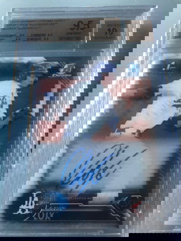 Gavin Lux bowman chrome auto bgs true gem!!