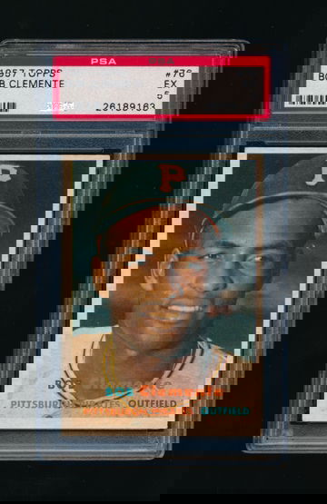 1957 Topps #76, Roberto Clemente PSA 5