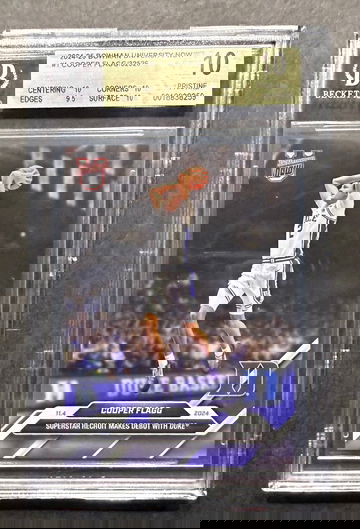 2024-25 Bowman University Now #1 Cooper Flagg RC BGS 10 Pristine