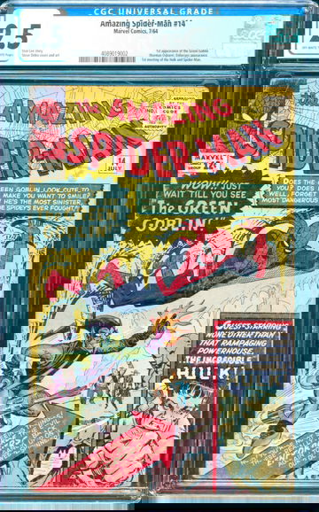 Amazing Spider-Man #14 (1964) CGC 2.5 -- O/w to white pages; 1st Green Goblin