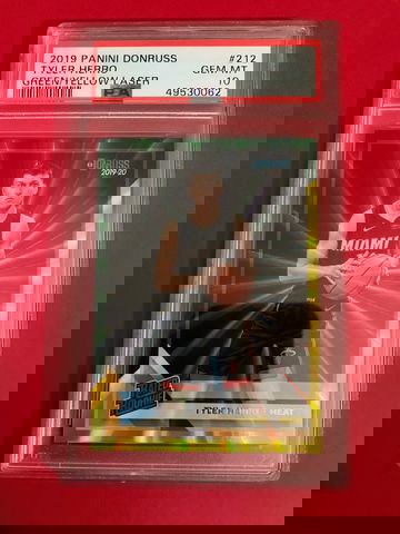 Psa 10 donruss Tyler herro green yellow laser 