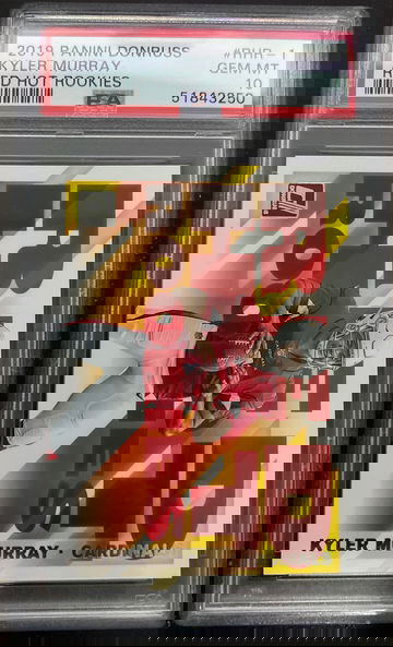 2019 donruss red hot rookies kyler murray psa 10 , pop 5!