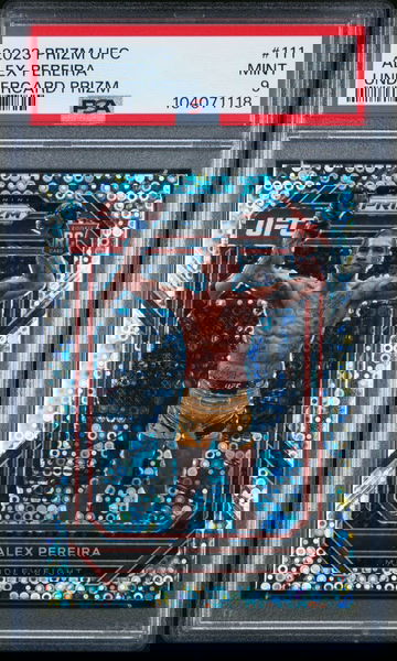 Alex Pereira 2023 Prizm UFC Undercard Prizm PSA 9