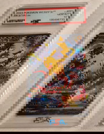 2023 Pokemon Japanese WCS23 PIKACHU ex #001 PSA 10