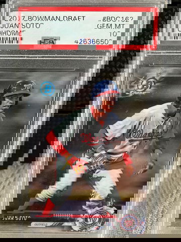 2017 Bowman Chrome draft Juan Soto PSA 10 # BDC162