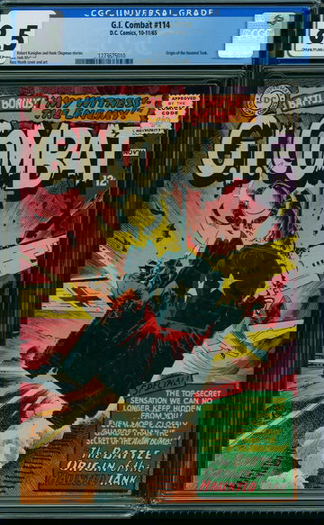 G.I. COMBAT #114, CGC 8.5 VF+ -- Origin of the Haunted Tank