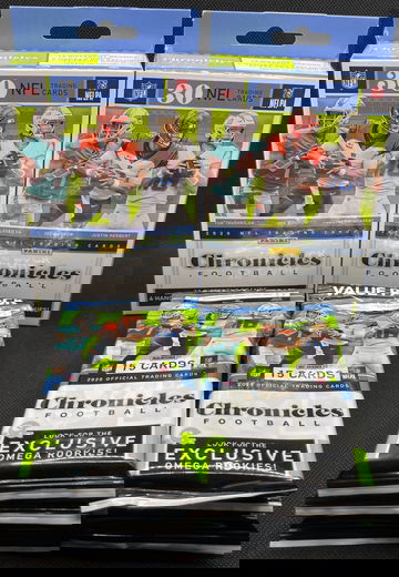 2020 Panini Chronicles Football Hanger Box (2) and Value Fat Pack (8) Lot