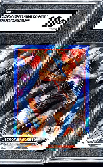 2023-24 Topps Chrome Sapphire #60 Scoot Henderson SGC 10