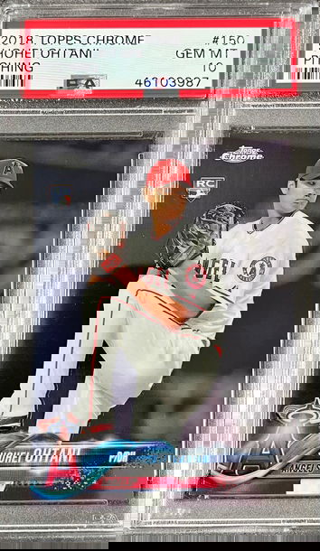 2018 Topps Chrome Shohei Ohtani Rookie RC #150 PSA 10
