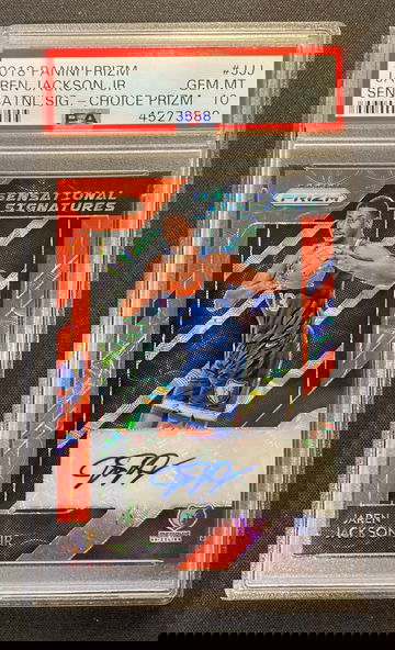Jaren Jackson Jr 2018 Prizm Sensational Signatures Choice Prizm RC PSA 10