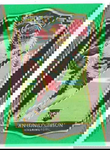 Antonio Gibson 2020 Select Premier Level Lime Green Prizm RC Rookie 22/49