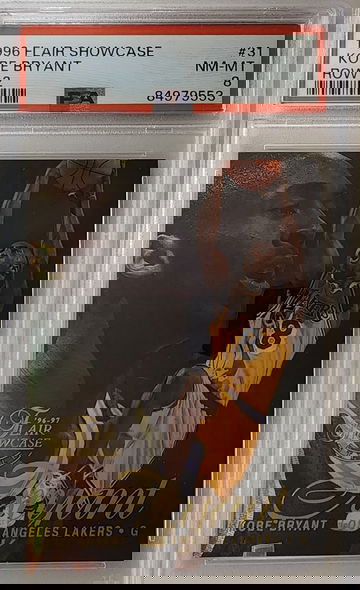1996 Flair Showcase Kobe Bryant Row 2 #31 PSA 8 