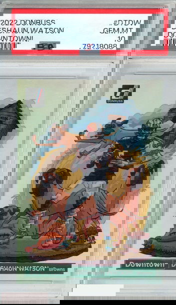 2022 PANINI DONRUSS DOWNTOWN DESHAUN WATSON #DTDW BROWNS PSA 10 GEM MT