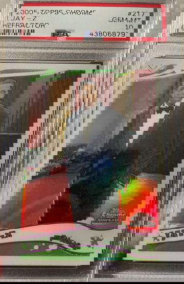 Jay-Z 2005 Topps Chrome Refractor 335/999 PSA 10 Pop 11