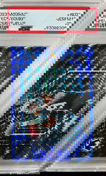 2023 Mosaic Bryce Young #ND-2 NFL Debut Blue Prizm /99 Rookie RC PSA 10