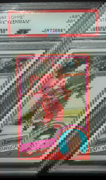 1984 Topps Steve Yzerman PSA 7