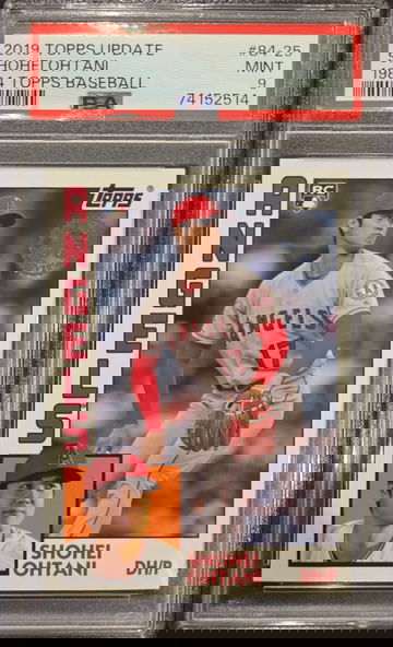 2019 Topps Update Shohei Ohtani 1984 Topps Baseball PSA 9