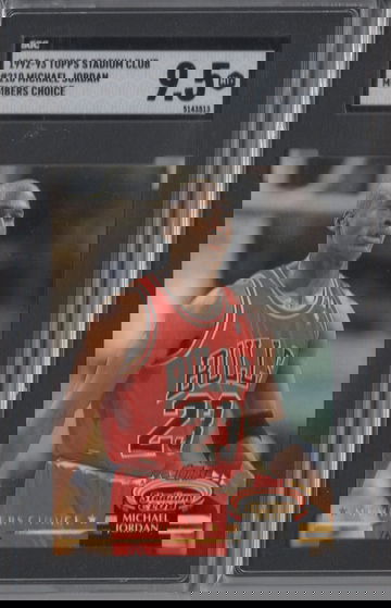 1992 Stadium Club Michael Jordan Members Choice SGC 9.5