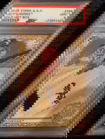 2019 Topps A+G Eloy Jimenez Gold Hot Box Psa 9