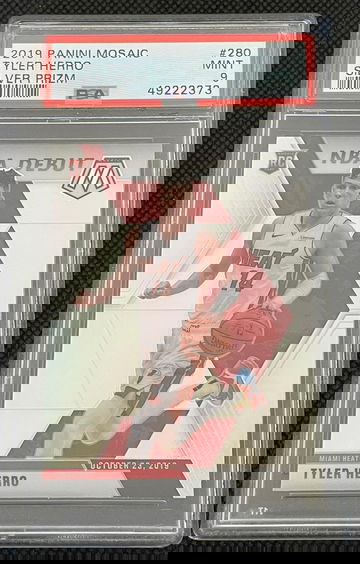 Tyler Herro 2019 Mosaic Prizm Debut Silver PSA 9