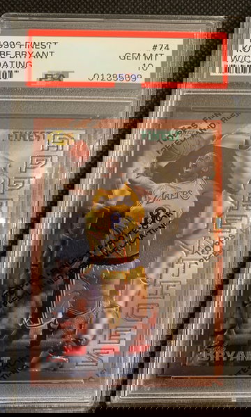 1996 Topps Finest Kobe Bryant PSA 10 RC rookie 