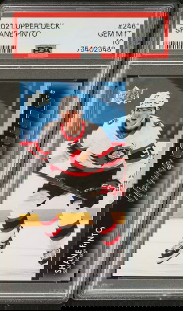 2021-2022 Upper Deck Shane Pinto #246 PSA 10