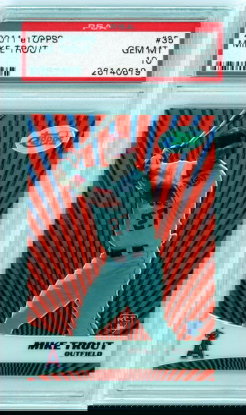 2011 eTopps #35 Mike Trout Rookie PSA 10 GEM MINT!
