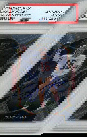 JOE MONTANA SIGNED AUTO 2020 PANINI SELECT SAN FRANCISCO 49ERS RARE PSA/DNA