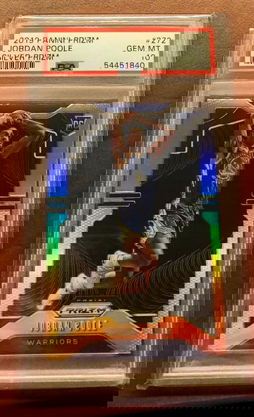 2019 Prizm Silver Jordan Poole PSA 10