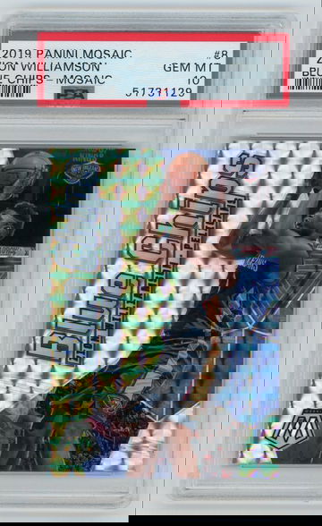 2019-20 Panini Mosaic Zion Williamson Blue Chips Mosaic PSA 10 Gem Mint