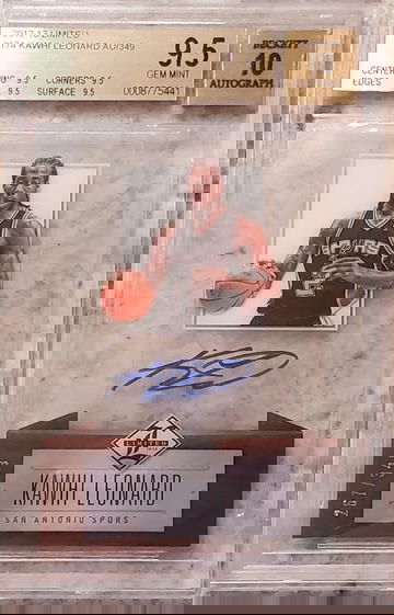 Kawhi Leonard 2012 Limited RC auto /349 BGS 9.5 / 10 auto