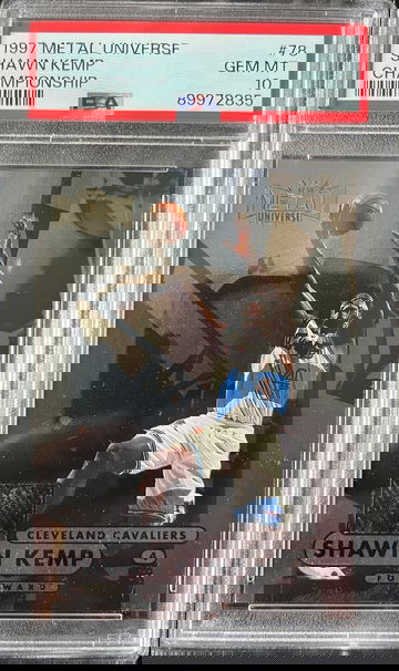 1997 Metal Universe Championship #78 Shawn Kemp PSA 10 GEM MINT Pop Only 2