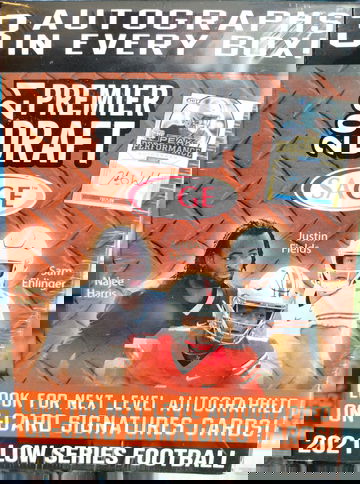 2021 Sage Premier Draft Football Sealed Blaster Box 3 Auto's Per!