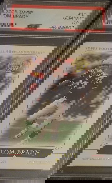 2005 Topps Tom Brady #10 PSA 10
